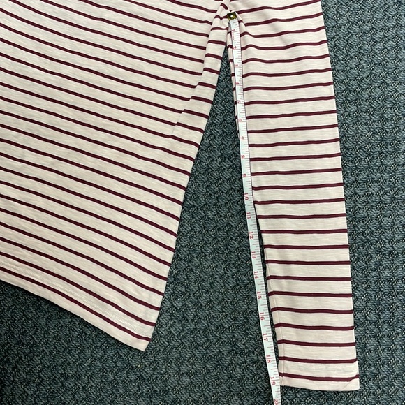 J.Crew Artist long sleeved striped tshirt in light & dark pink ladies M - Picture 7 of 10